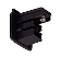 175060-SLV EINDKAP, voor S-TRACK 3-fase 230V opbouwrail, zwart Eindkap voor S-TRACK 3-fase rail, zwart SLV_175060_1_RGB.jpg
