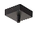 210060-SLV plafondrozet, voor glenos, mat zwart, met trekontlasting plafondrozet glenos, mat zwart , 8,5x8,5x2,7 cm, met trekontlasting SLV_210060_1_RGB.jpg
